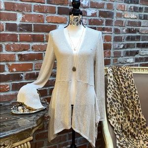 Loose Knit Shark Bite Cardigan